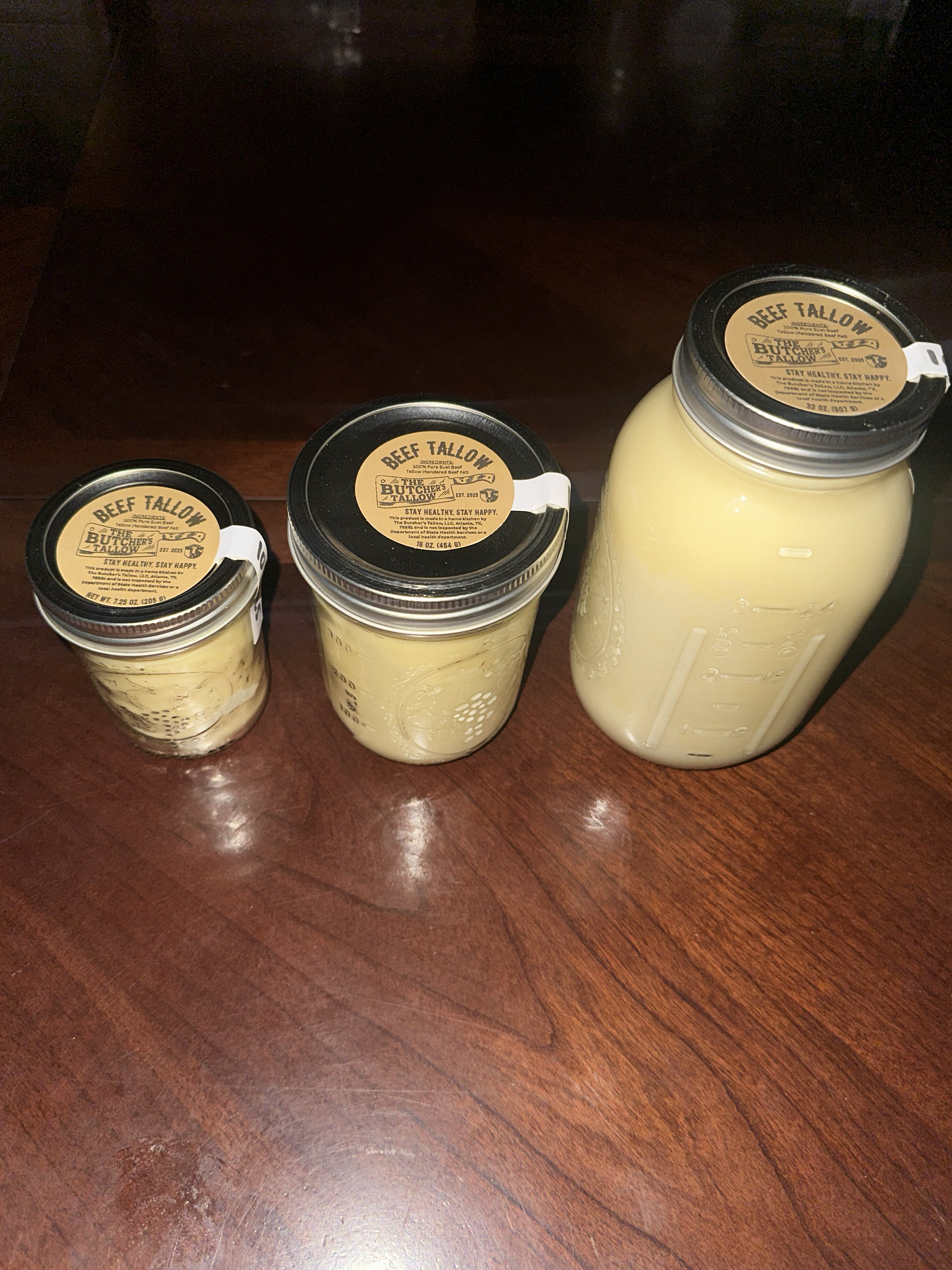 100% All Purpose Suet Beef Tallow - 3 Sizes